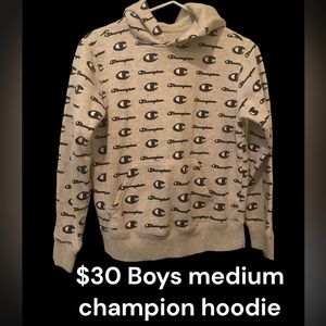 Boys medium champion hoodie